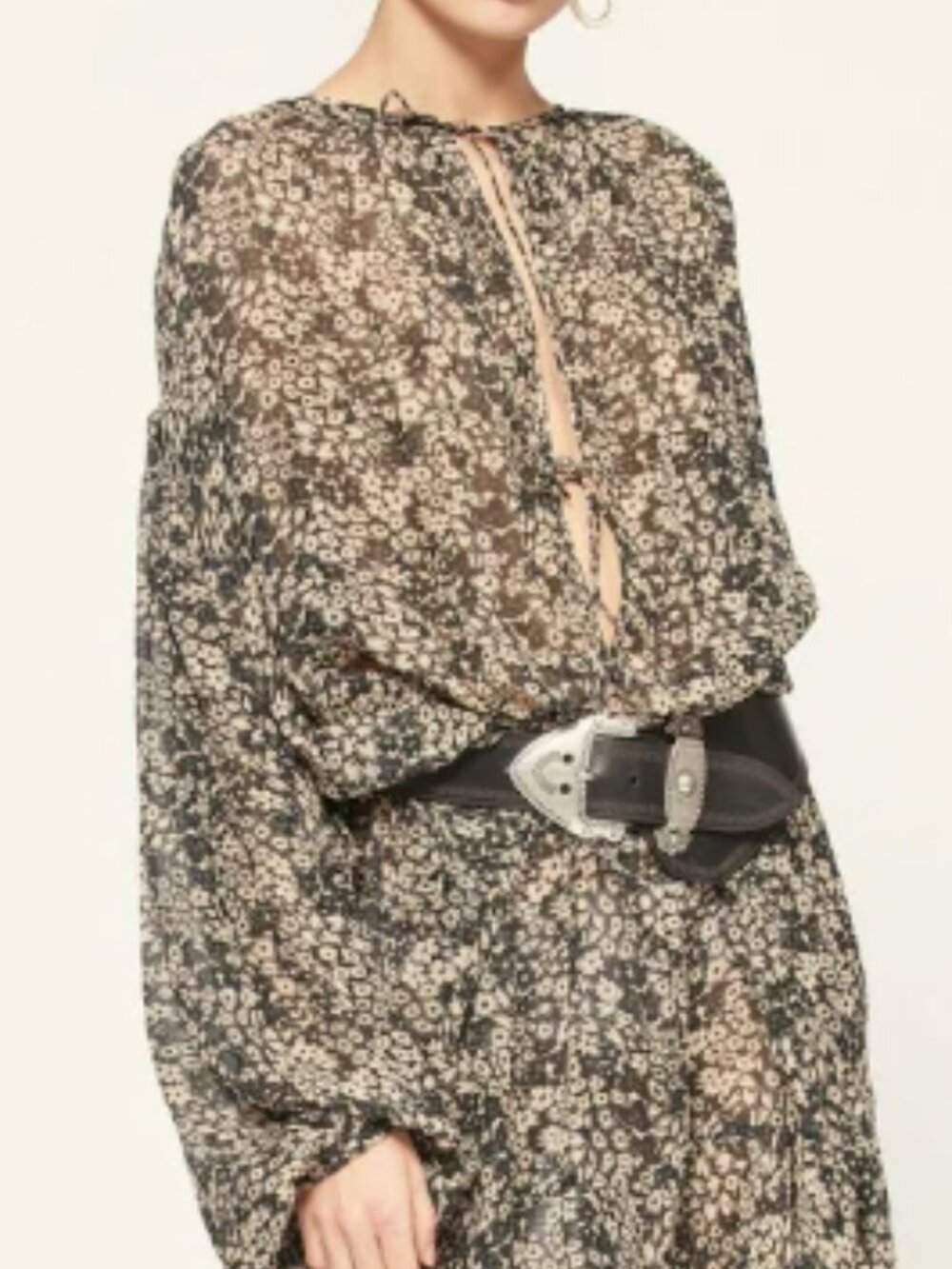 ✨ Isabel Marant Étoile "Laureli" Floral Print Viscose Midi Dress Size 40✨